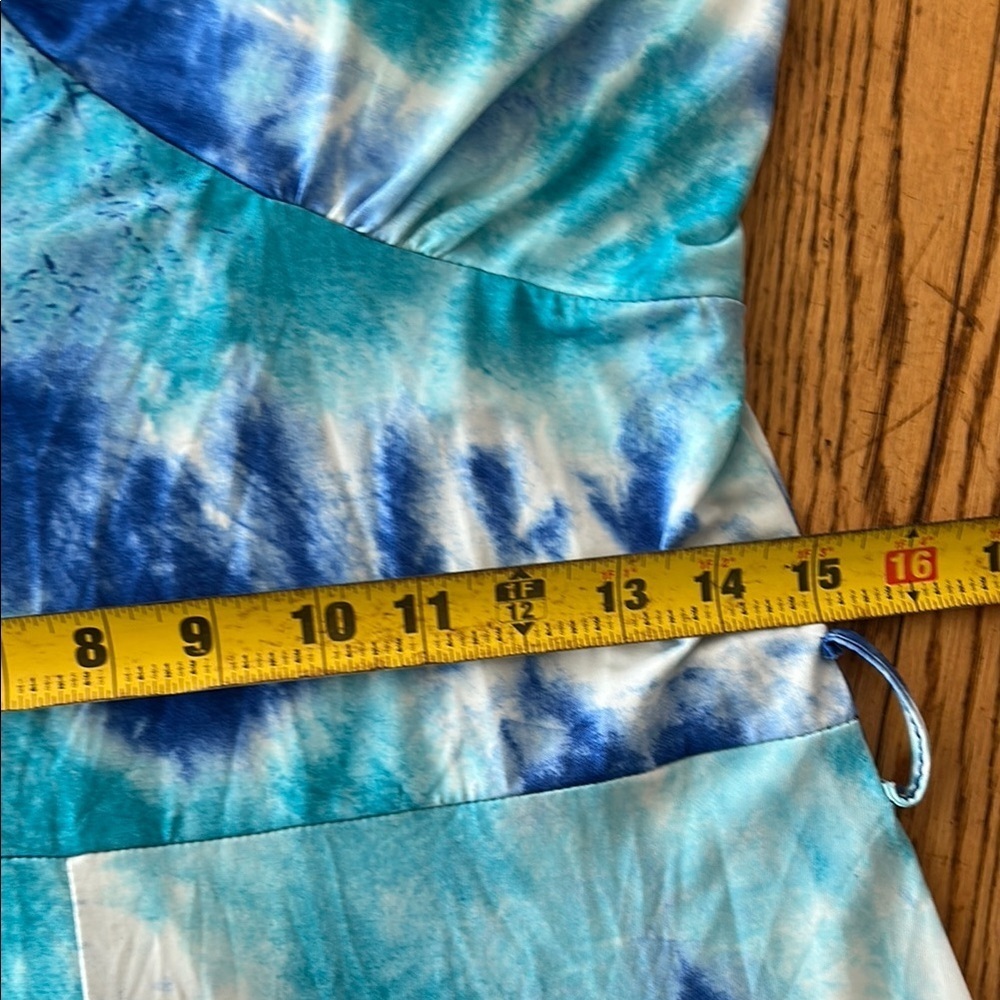 Blue Tie-Dye Jumpsuit - Picture 13 of 13